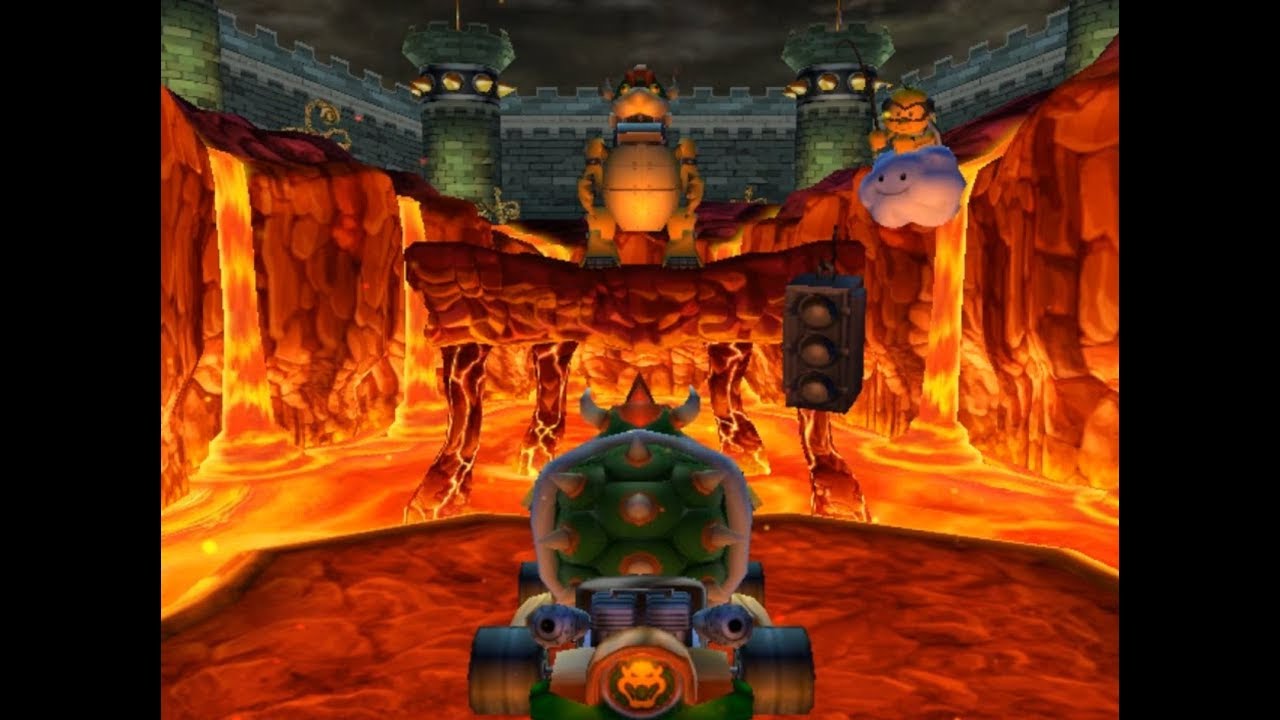 Mario Kart GP 2 (ARCADE) Боузер на своих курсах в обратном порядке