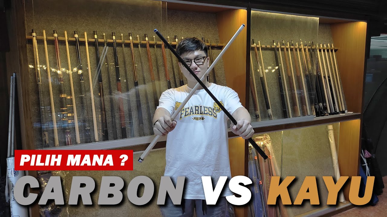 TONTON SEBELUM BELI STIK BILLIARD | Carbon Shaft VS Wooden Shaft