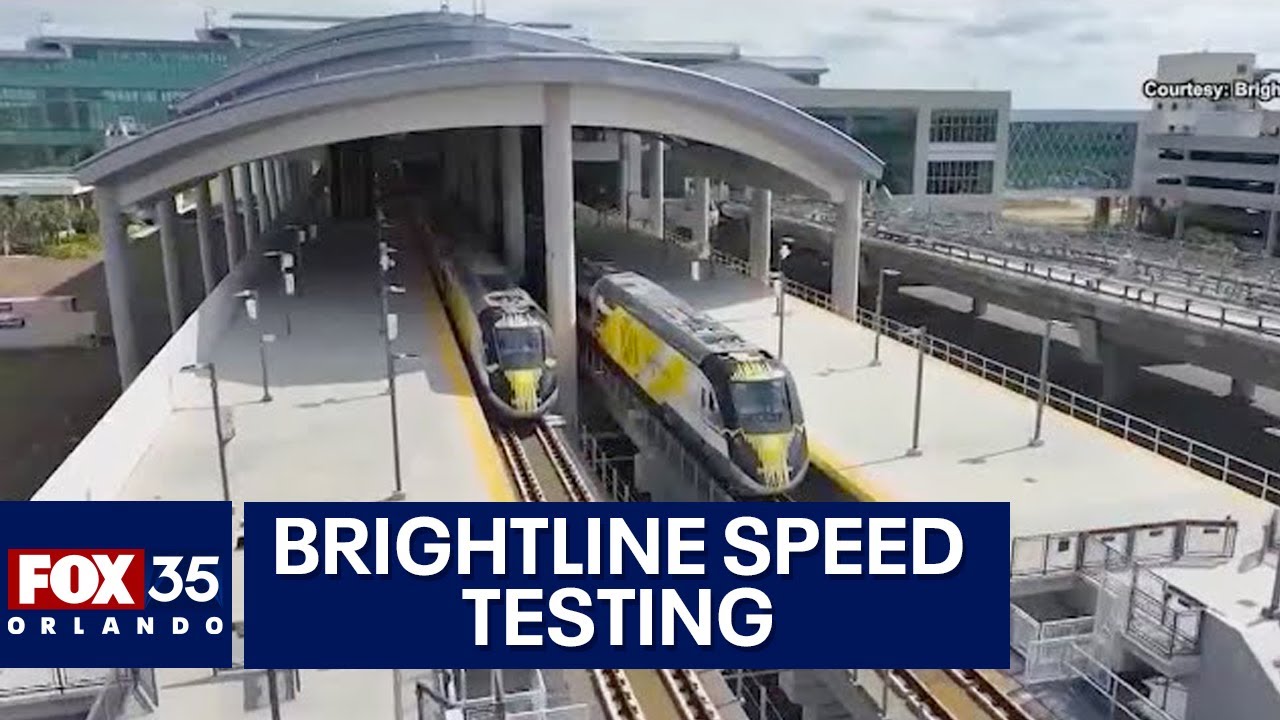 Brightline testing trains in Brevard County