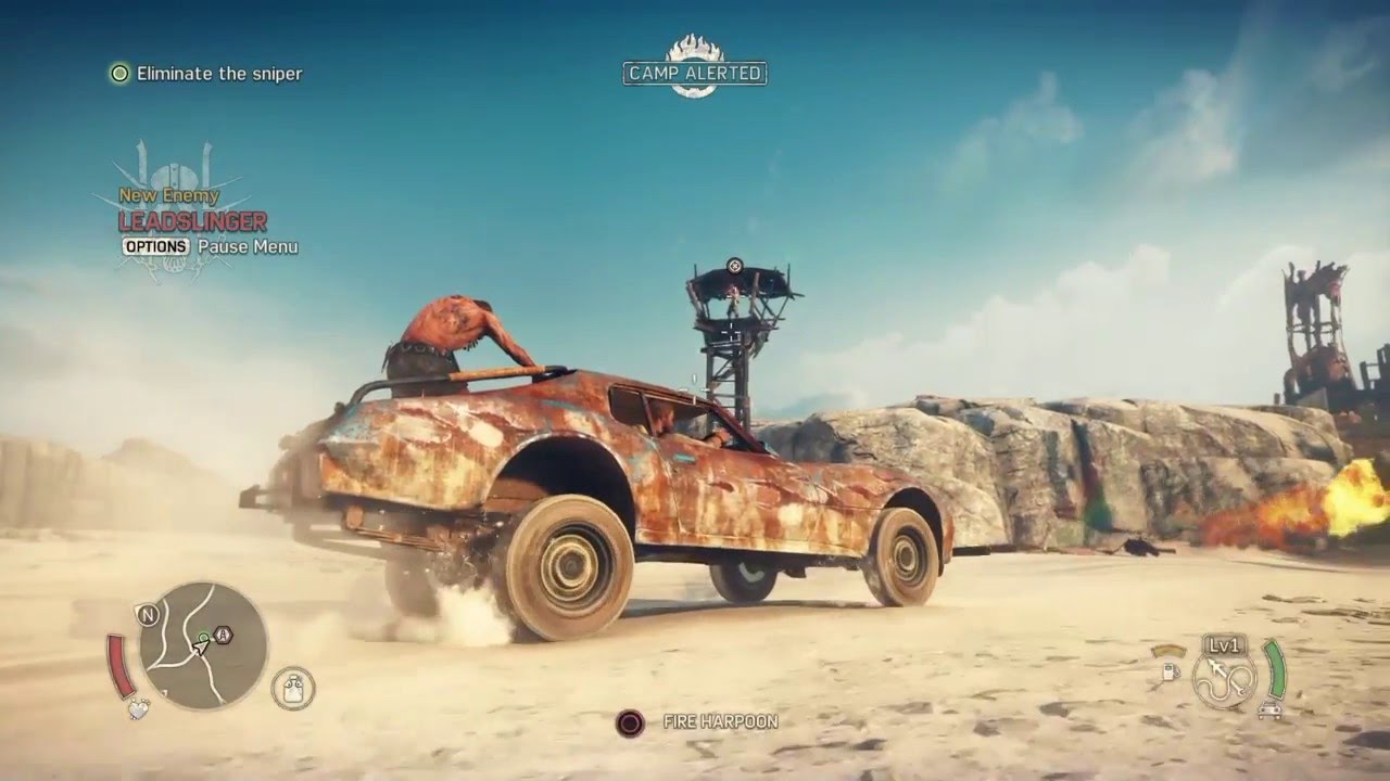 Mad Max How to Annihilate the Sniper and Enter First Oil Camp