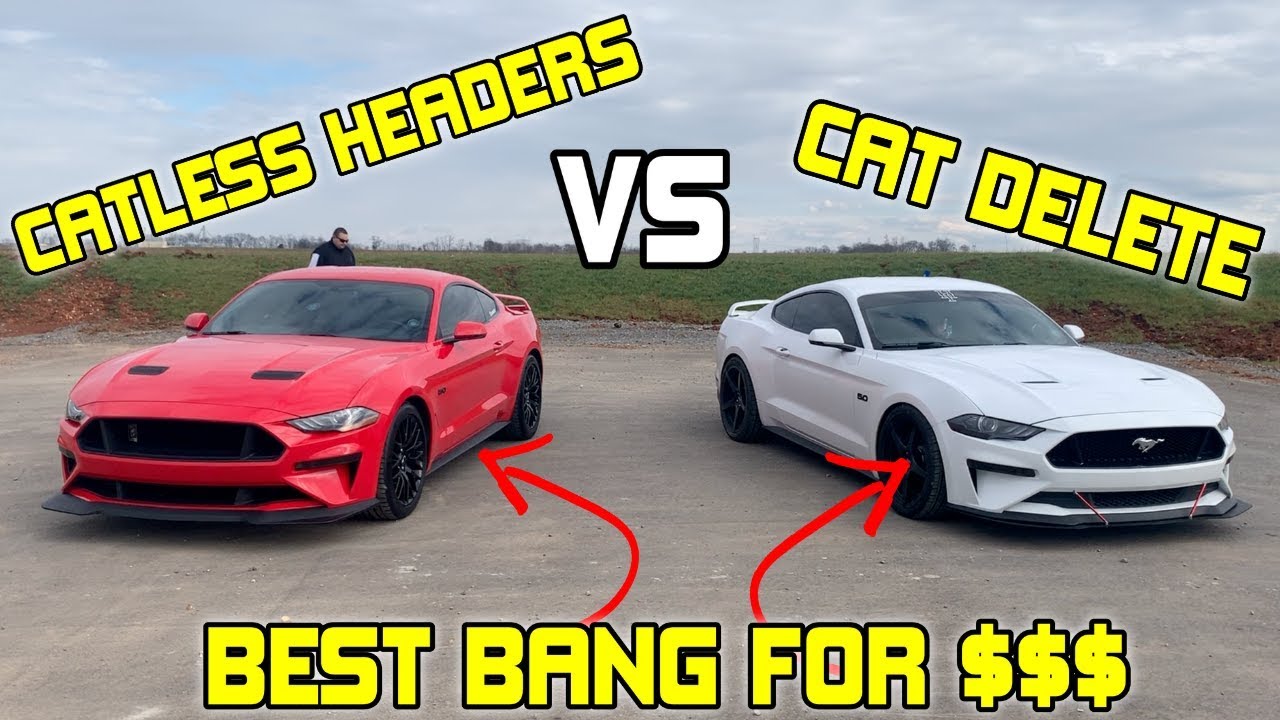 2018 Ford Mustang Corsa Headers vs Cat Delete Exhaust- ARE HEADERS WORTH IT?