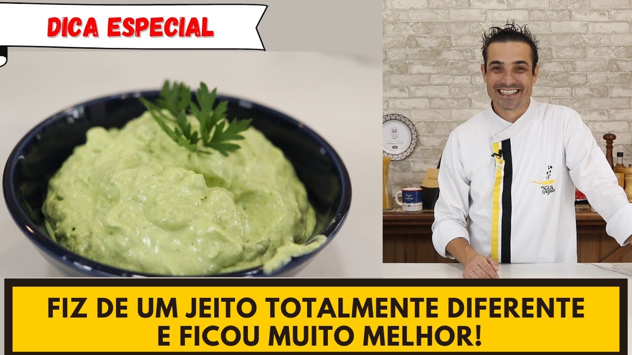 Aprenda de um jeito diferente. MAIONESE VERDE