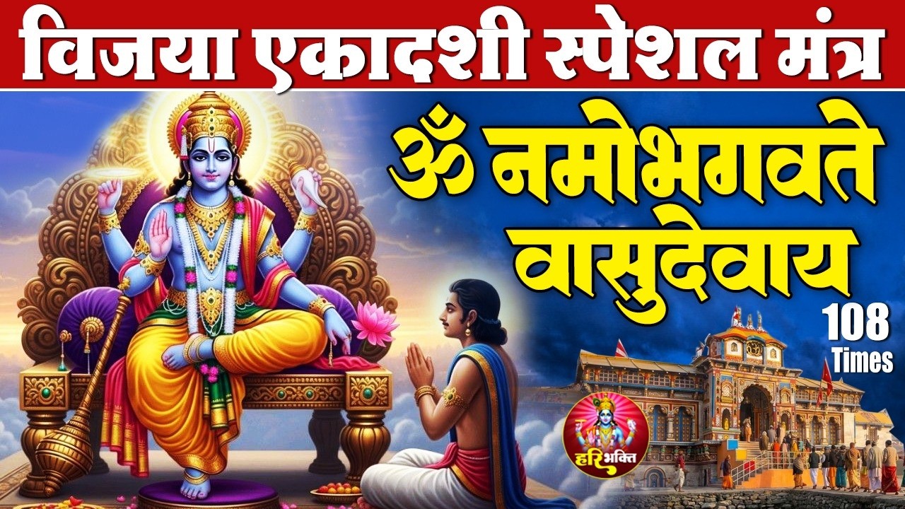 विजया एकादशी स्पेशल - ॐ नमो भगवते वासुदेवाय - Vijaya Ekadashi Mantra - Powerful Ekadashi Mantra 108