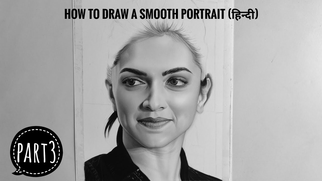 How To Draw A Realistic Portrait- Part 3 | Realtime & 2x