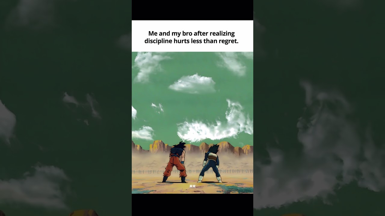 Discipline hurts less than regret #youtube #anime #dragoball #animeshorts #goku #vegeta