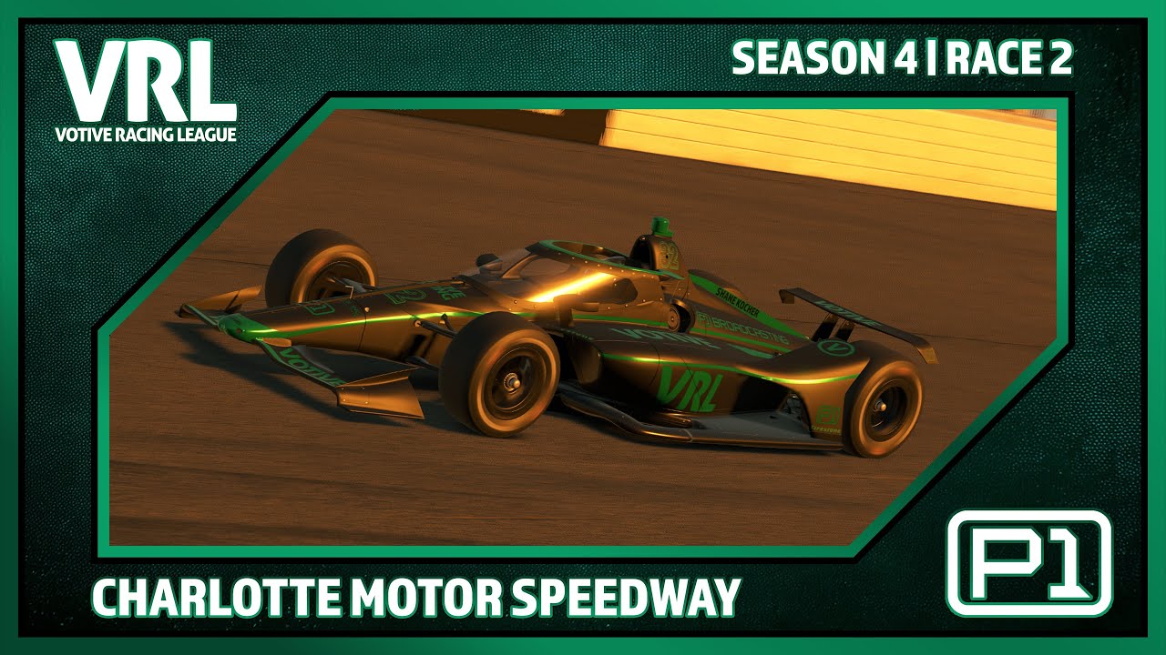 Votive INDY Oval Series | S4R2 | CHARLOTTE MOTOR SPEEDWAY | iRacing League Broadcast