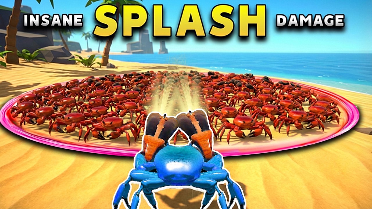 The most INSANE splash damage Crab Champions build