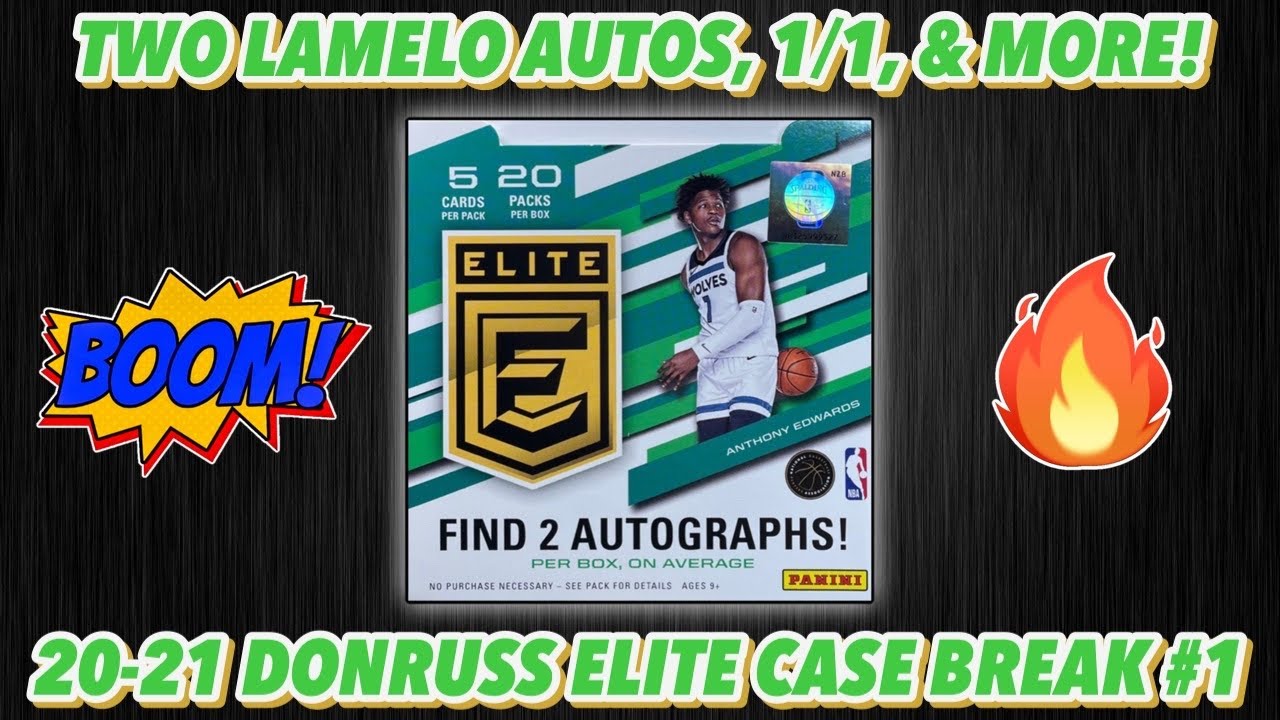 TWO LAMELO AUTOS, 1/1, & MORE!🔥 | 2020-21 Panini Donruss Elite Basketball Hobby 12-Box Case Break #1