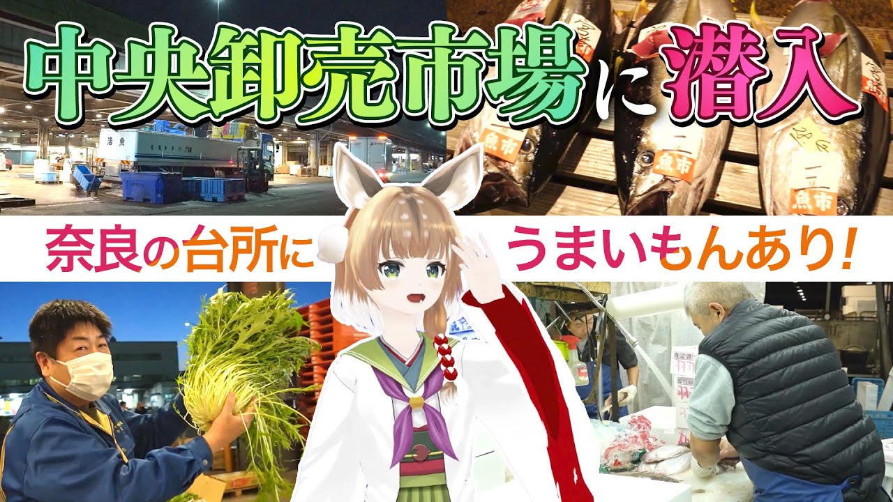 奈々鹿の独自取材！“奈良の台所”奈良県中央卸売市場とは？