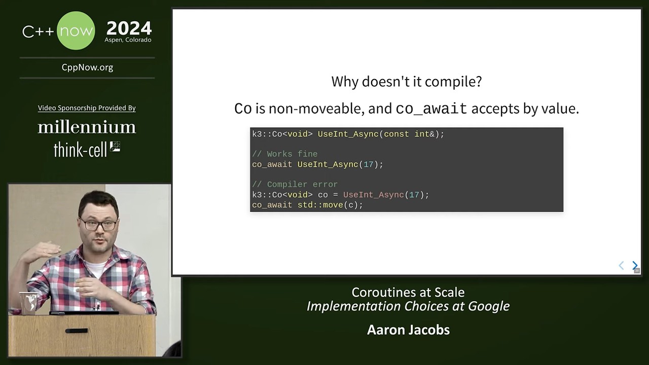 C++ Coroutines at Scale - Implementation Choices at Google - Aaron Jacobs - C++Now 2024