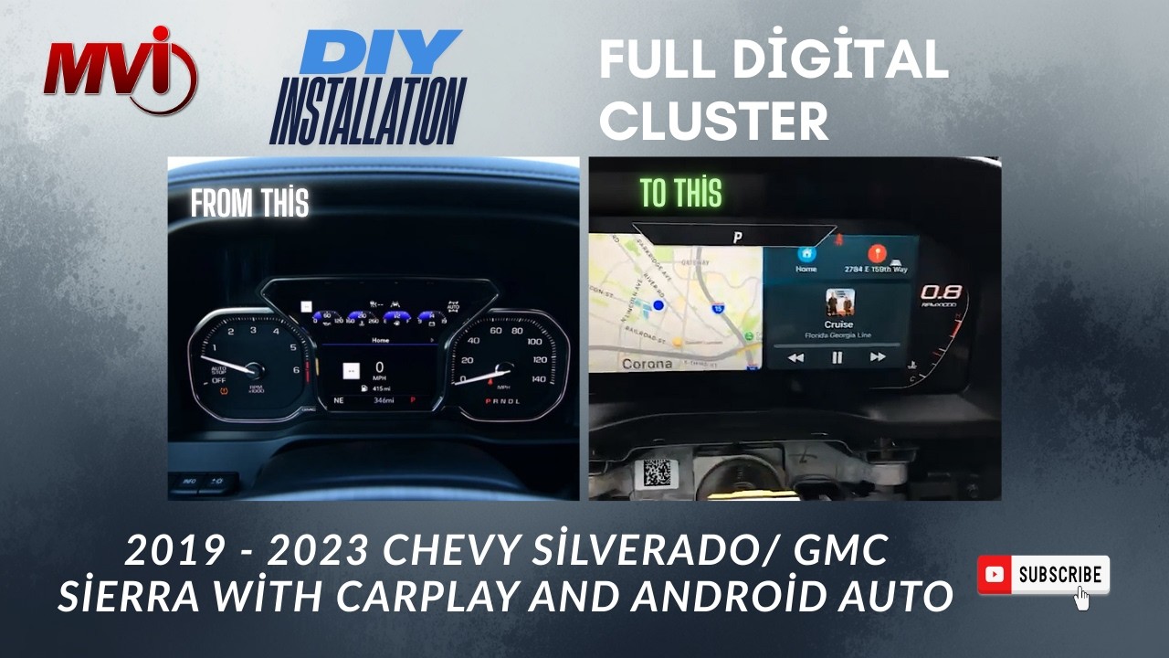 2019–2023 Chevy Silverado & GMC Sierra Digital Cluster DIY Upgrade | Apple CarPlay & Android Auto