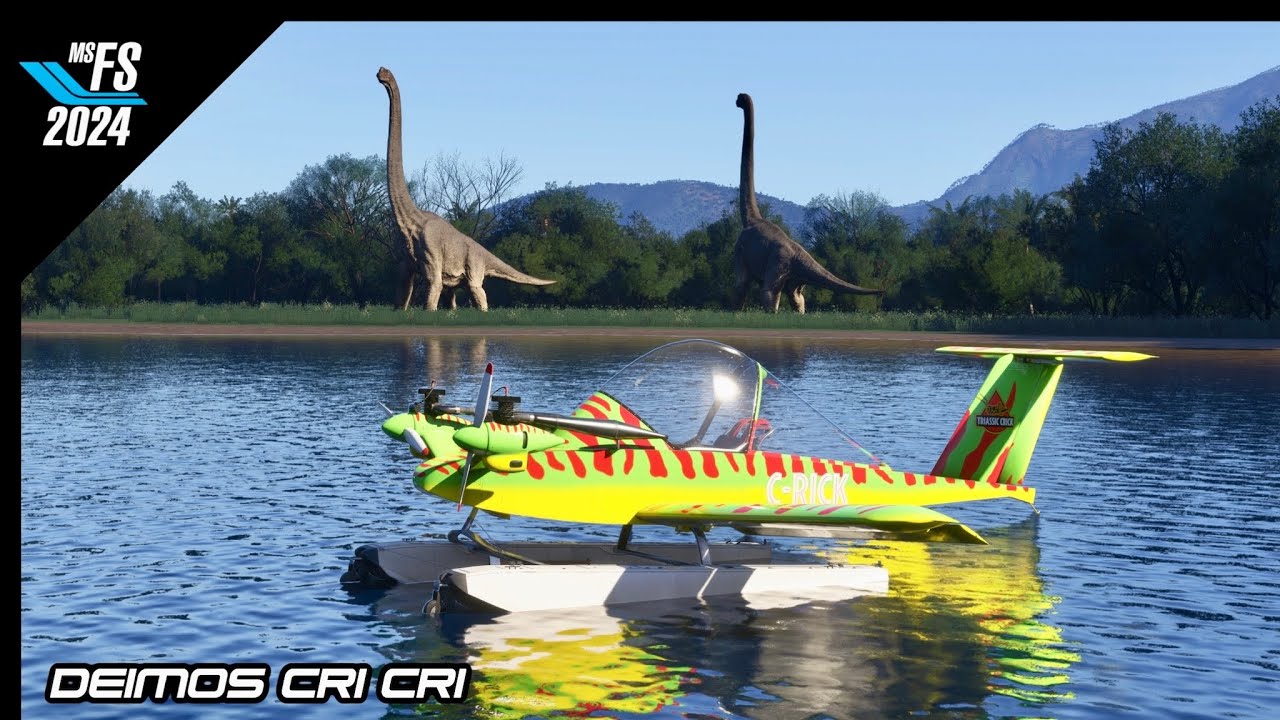 MSFS2024 | Обзор Deimos Cri Cri! ChasePlane | Ultra 4K | С участием ORBX Jurassic Park