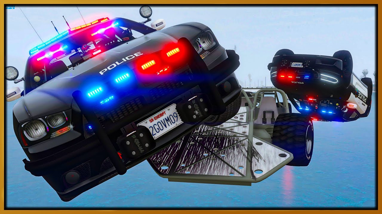 GTA 5 Roleplay - JET FLIP CAR TROLLING COPS ON FROZEN LAKE | RedlineRP