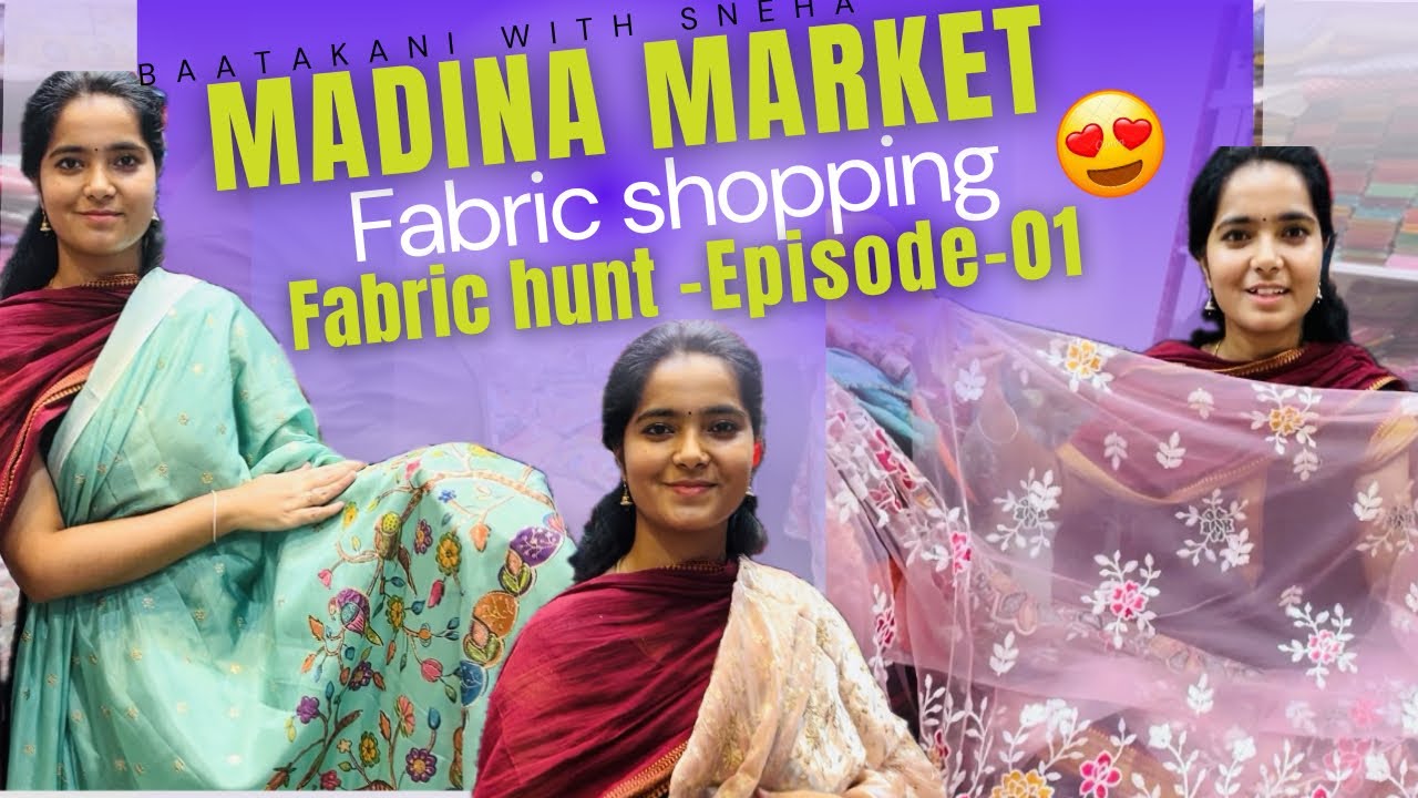 😍Madina market fabric shopping | Dasara Shopping  | Charminar shopping | Fabric in Hyderabad