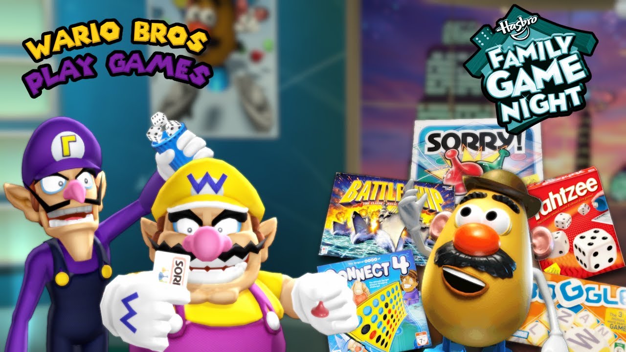 Wario Bros Play Games: Hasbro Family Game Night (Wii) #1