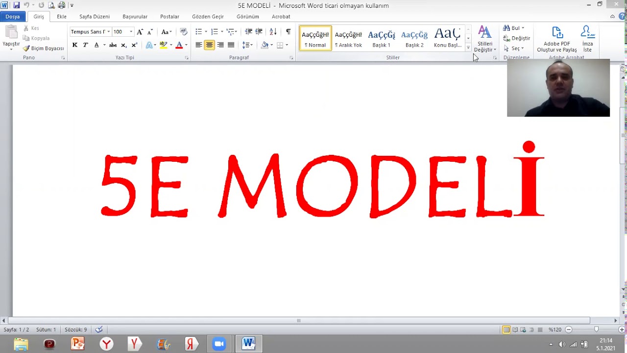 2021 KPSS 5E MODELİ