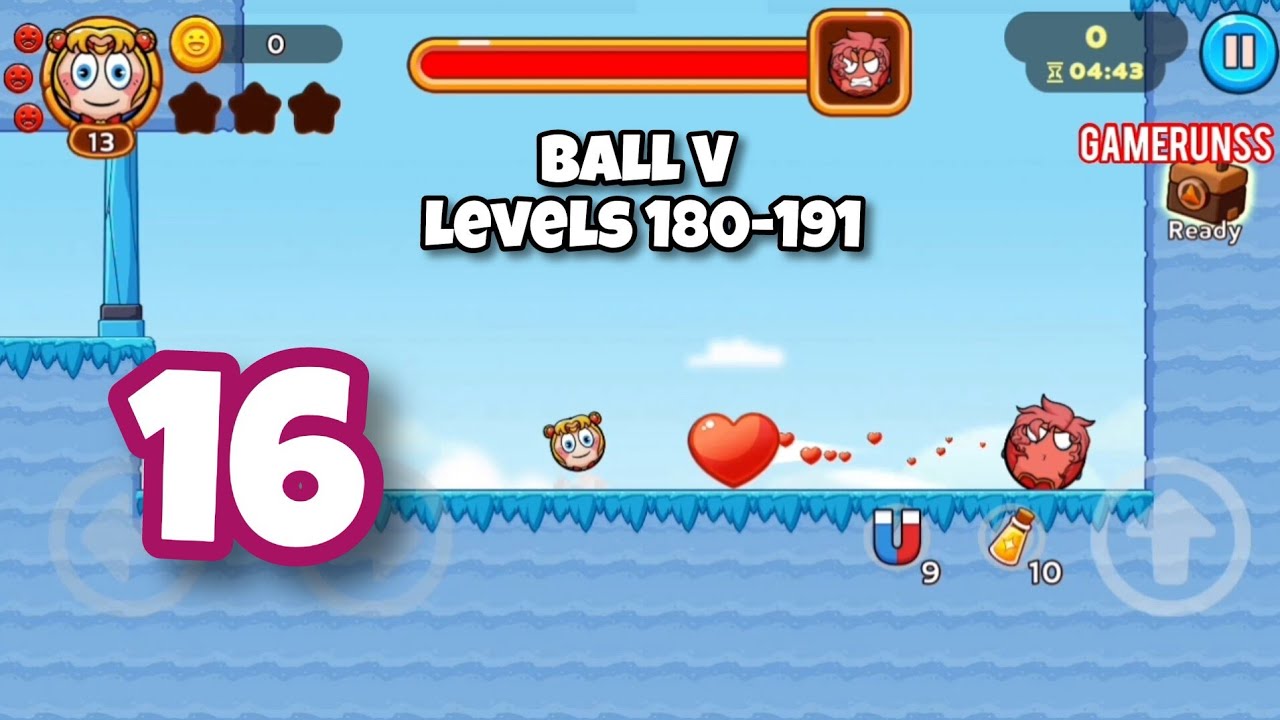 Ball V: Red Boss Challenge - Gameplay Walkthrough Android Part 16 - Levels 180-191