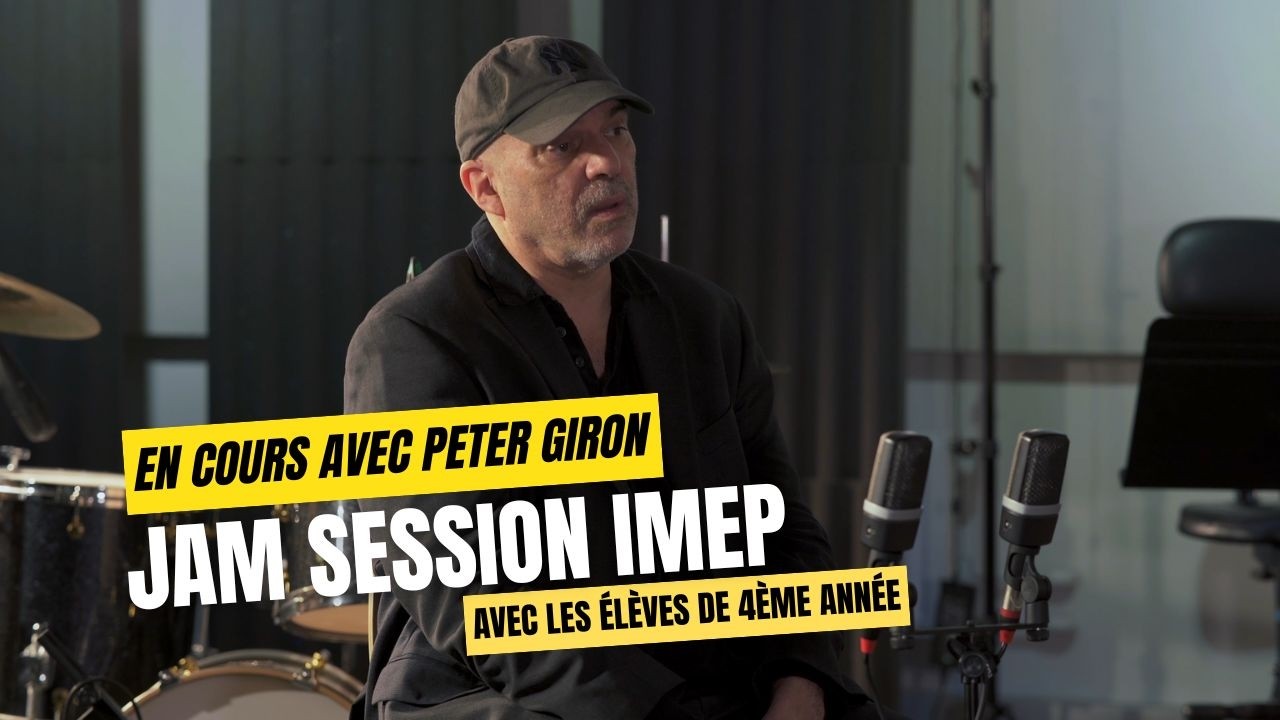 En classe avec : Peter Giron et les élèves de 4ème année de l'IMEP