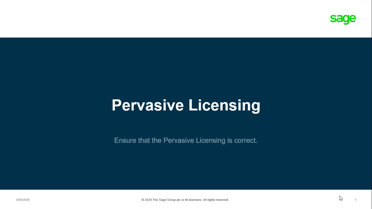 Sage 50Cloud Pastel (ZA) - How do I resolve Status 161, Pervasive Error 161?