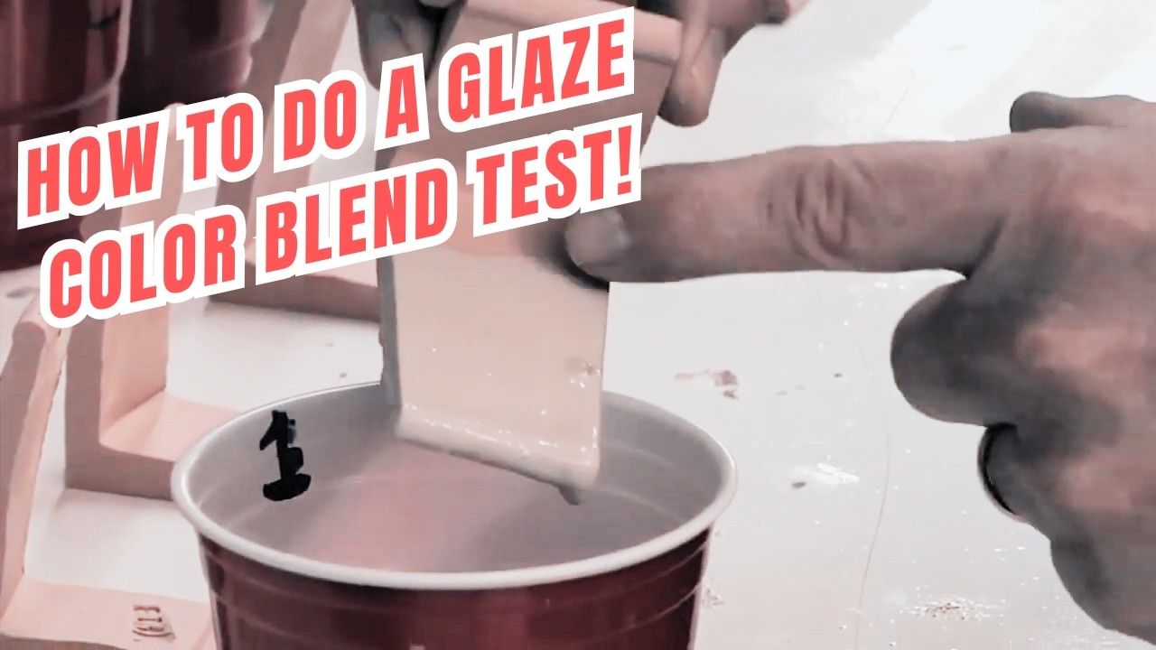 How to Do a Ceramic Glaze Color Blend with Stains, Oxides and Opacifiers | JOHN BRITT