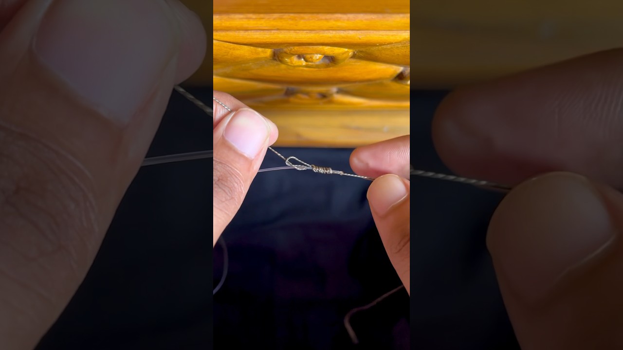 How to tie the Mahin Leader Knot 2024 #fishing #shorts #fishingtips #knot