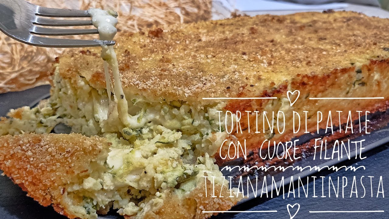 TORTINO DI PATATE CON ZUCCHINA E SCAMORZA AFFUMICATA