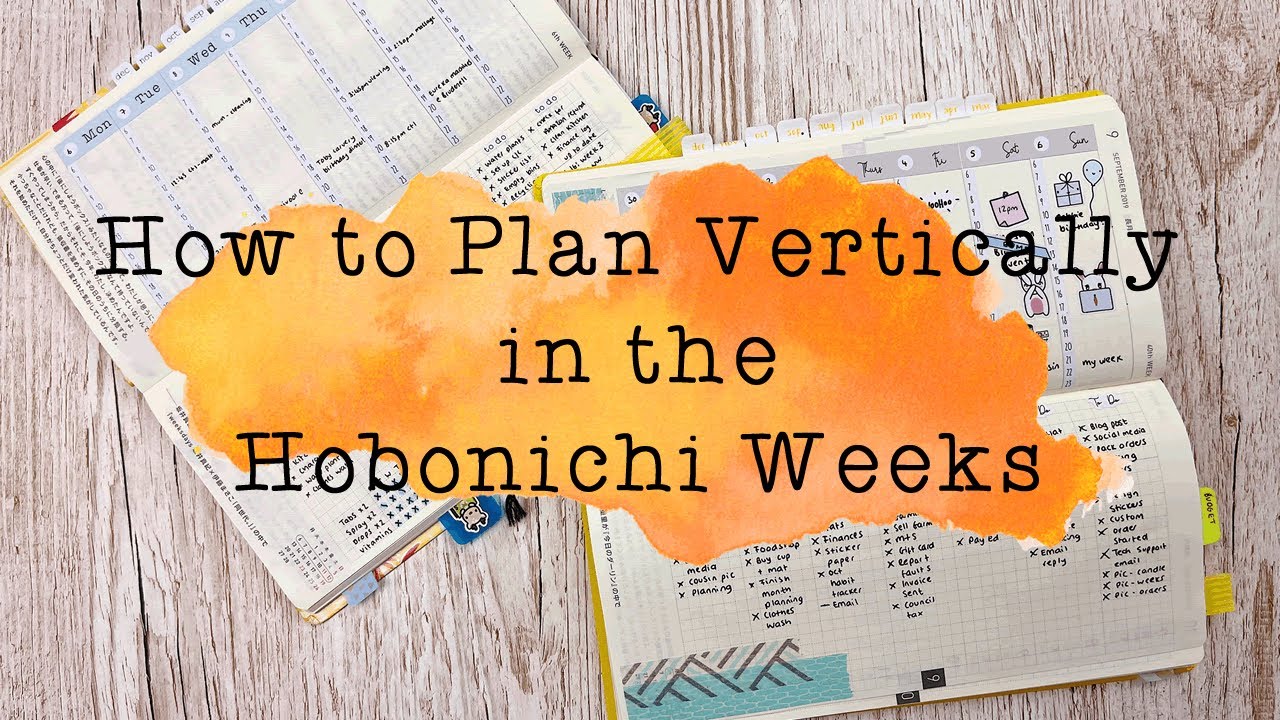 How to Plan Vertically in your Hobonichi Weeks