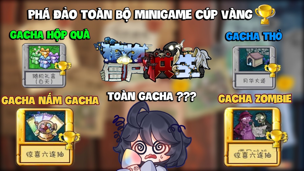 Plant Vs Zombie Cộng Sinh: Phá Đảo Toàn Bộ MiniGame Cúp Vàng Phiên Bản V1.2