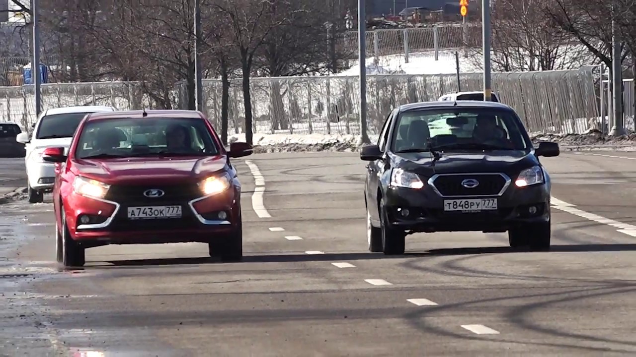 Лада Веста - Датсун Он До: робот против автомата
