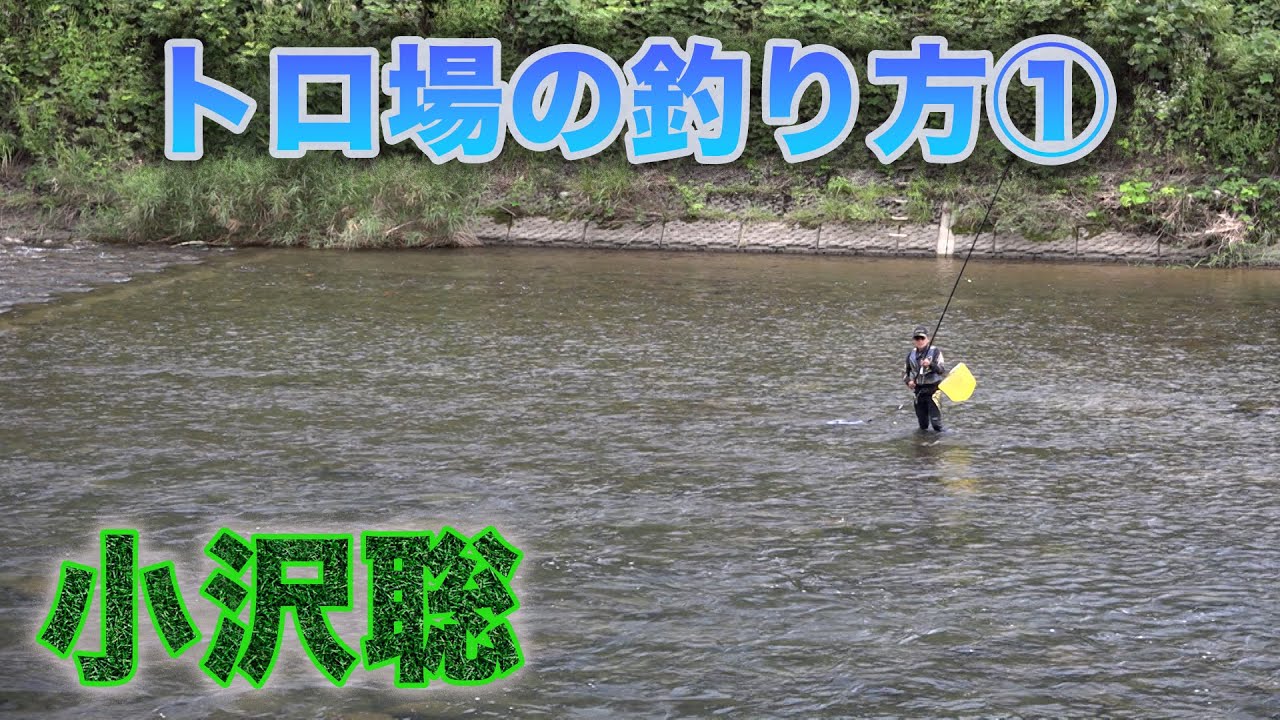 鮎釣り 小沢聡 トロ場の釣り方①