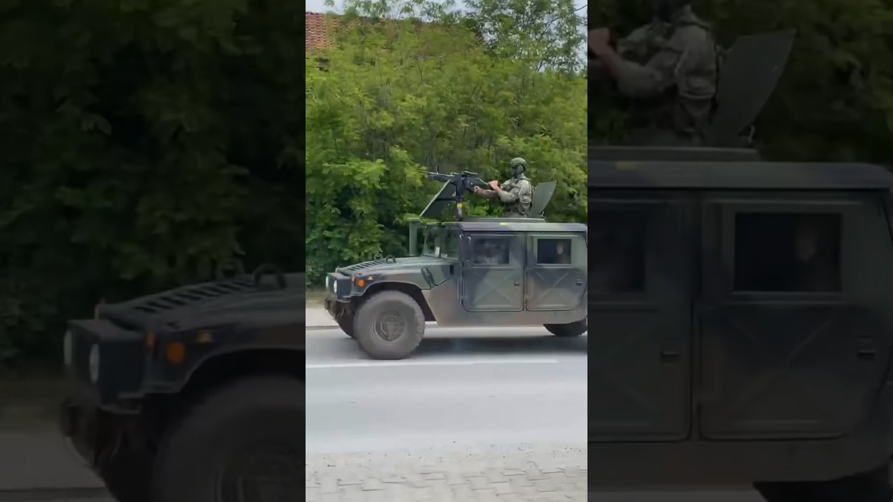 Kosovo Army patrolling the streets ❤️🐺🇽🇰