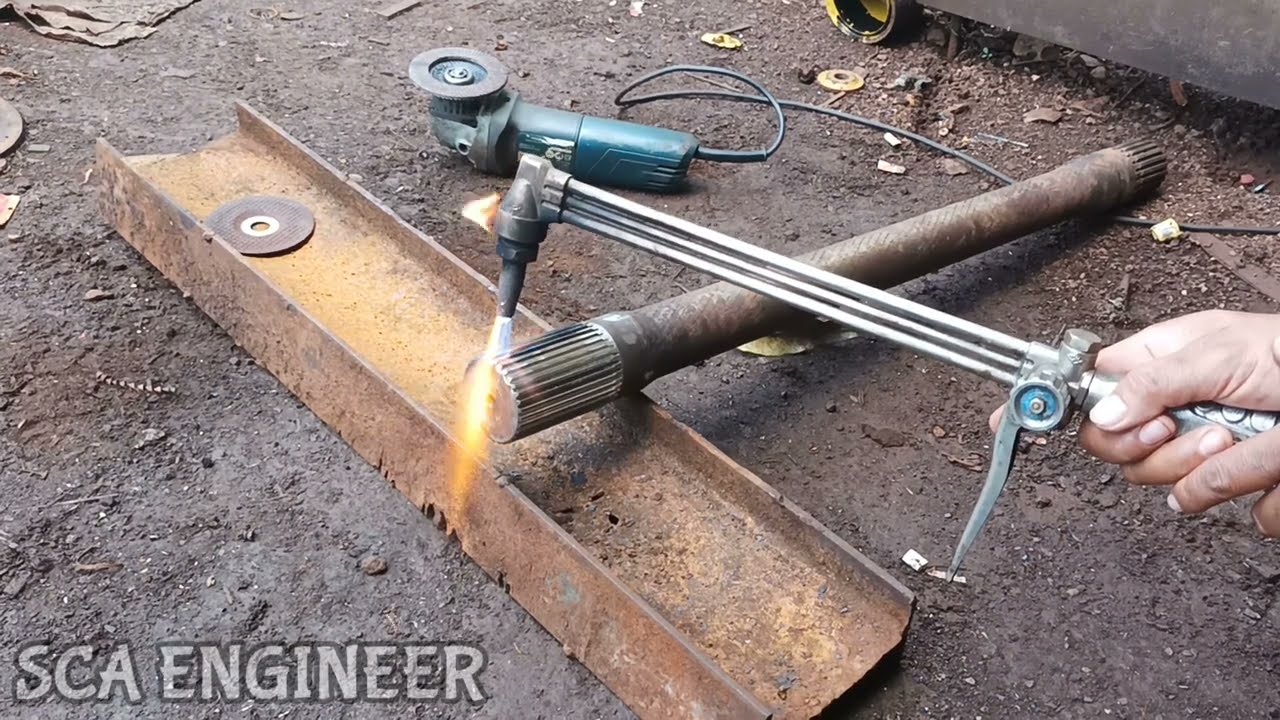 Copy Paste Technic | Repair Gears Shaft Axle Truck On Milling Machine