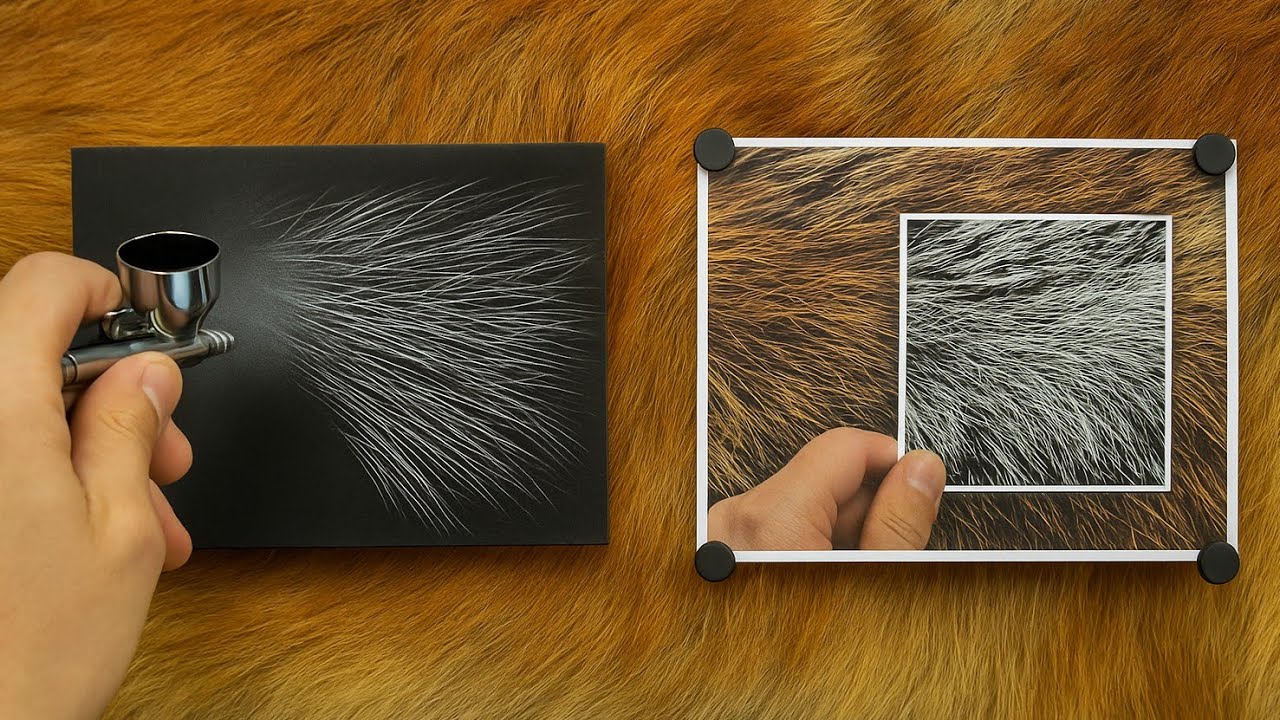 Cómo Pintar Efecto Pelaje Realista con Aerógrafo | Tutorial Paso a Paso
