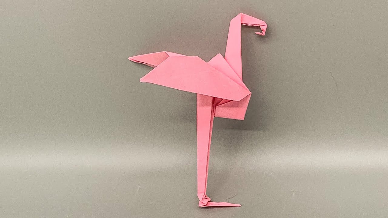 How To Make An Easy Origami Flamingo