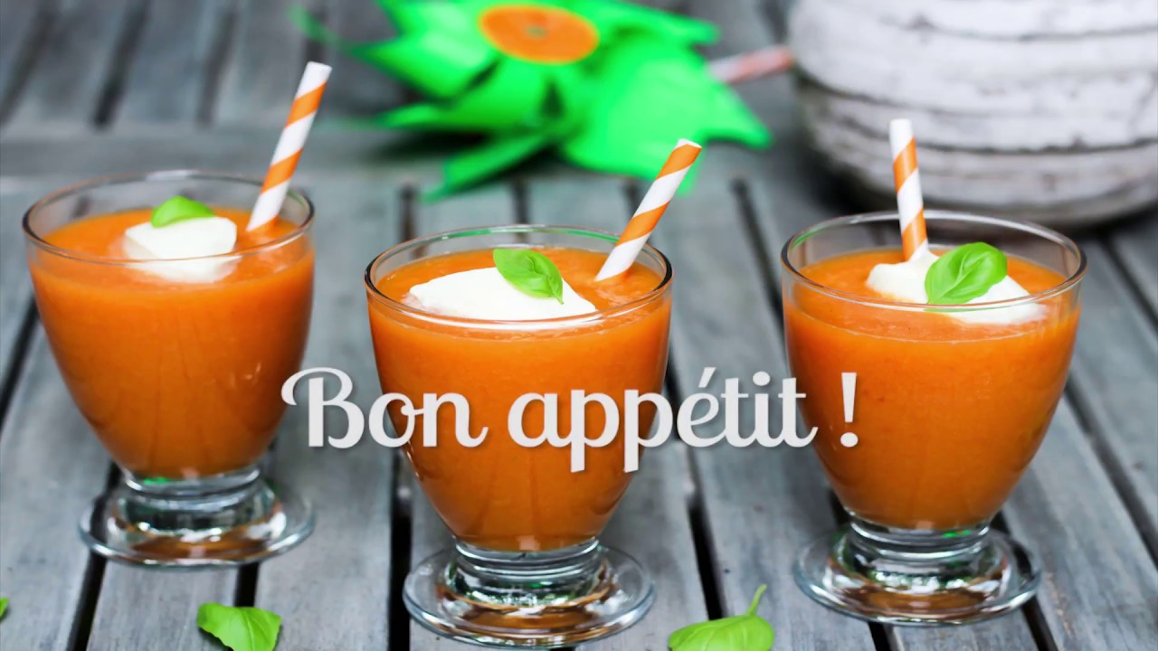 Soupe froide de melon & abricots