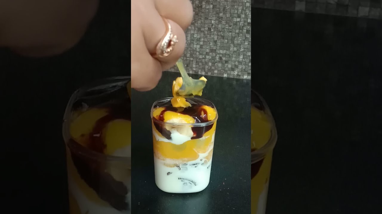 easy mango dessert recipe#shorts