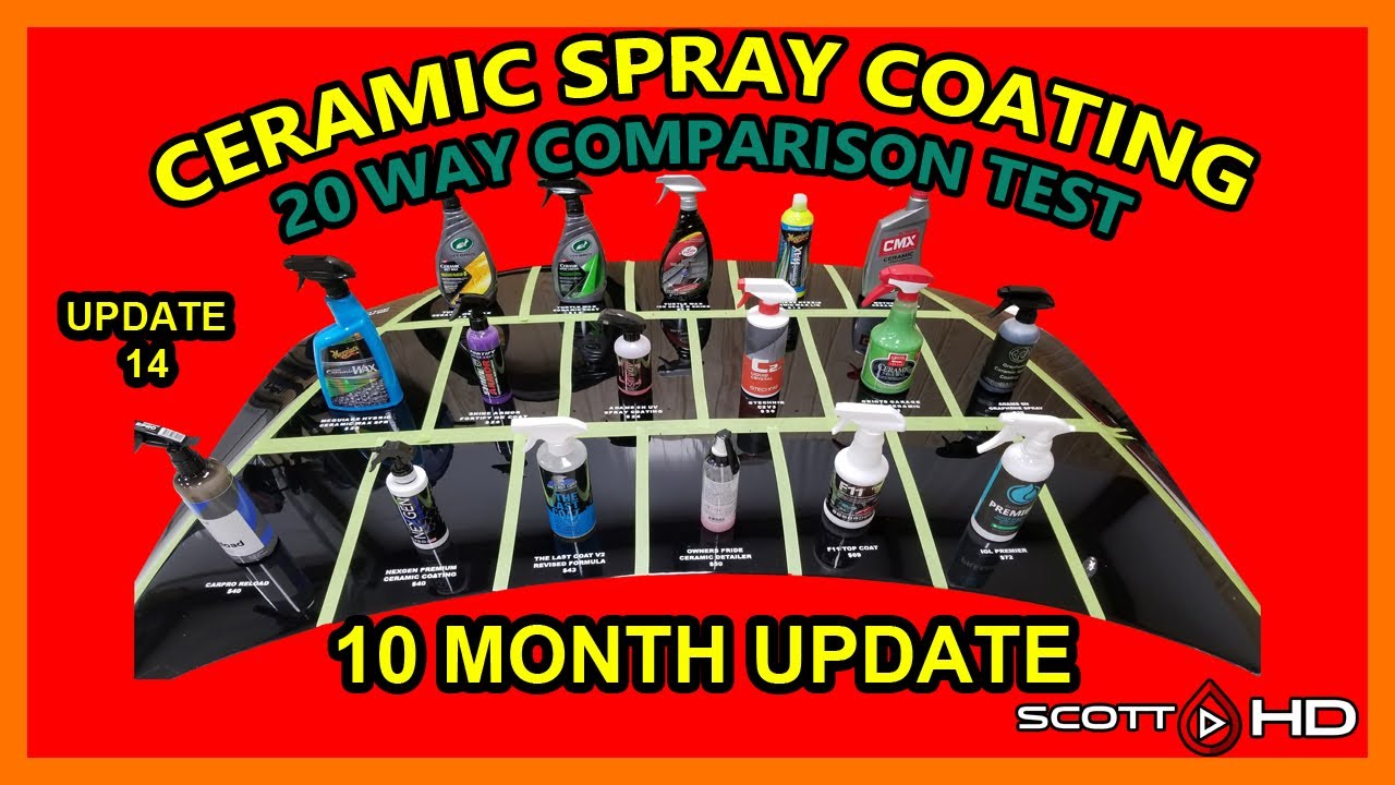 Ultimate Ceramic Spray Coating Test UPDATE 14 - 20 products compared - 10 MONTH UPDATE - TOP 3?