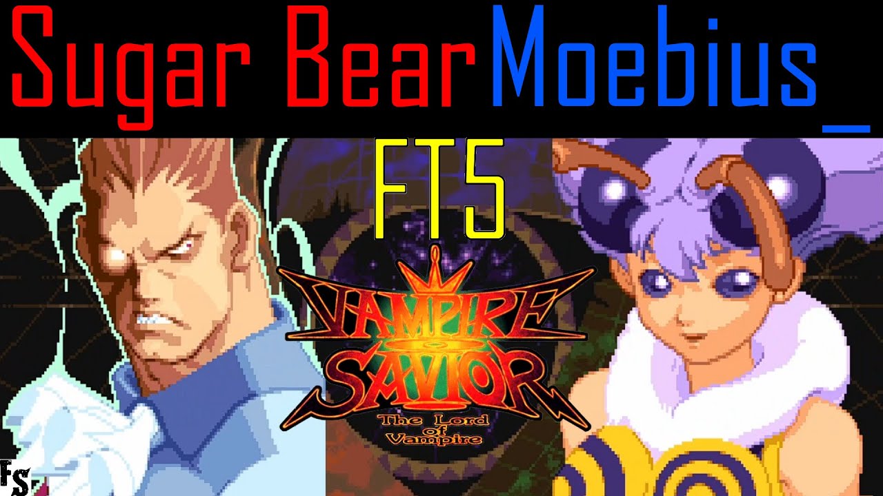 Vampire Savior - Sugar Bear [Demitri] vs Moebius_ [Q-Bee] (Fightcade FT5)