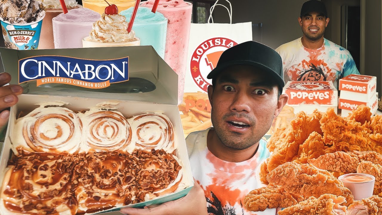 15000 Calorie Cheat Day | CRAZIEST Cinnamon Rolls EVER!