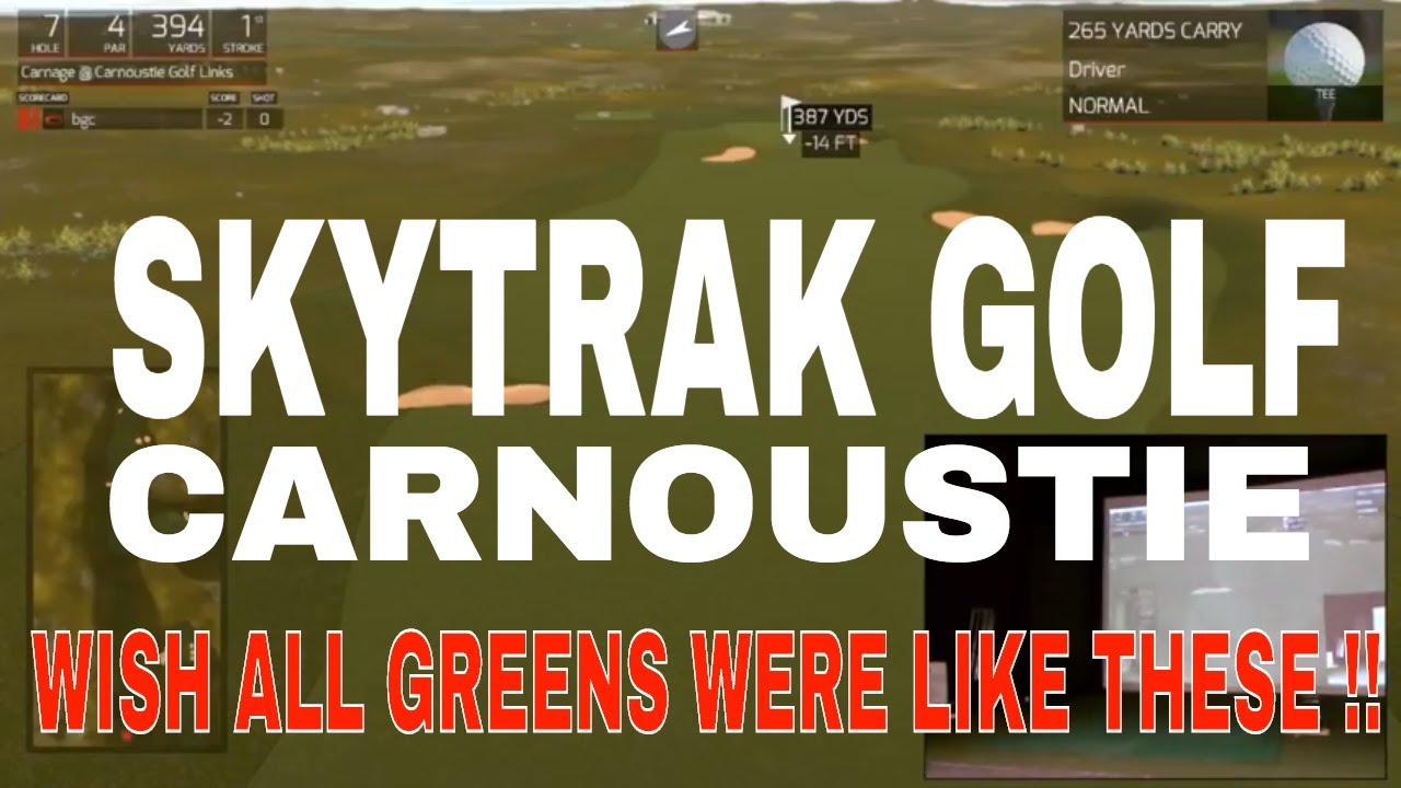 FUN GOLF SkyTrak Launch Monitor & TGC Golf Simulator at Carnoustie