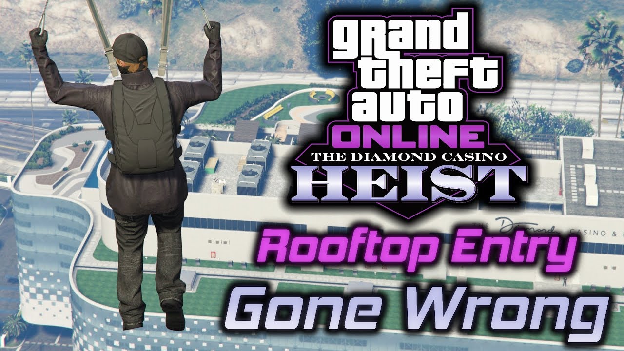 GTA Online Diamond Casino Heist: Rooftop Entry Gone Wrong... Exploring the Vacant Casino (Part 1)