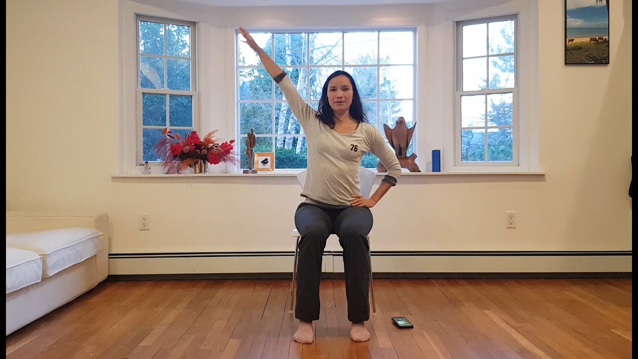Réveil musculaire / gym douce (sur chaise) en musique