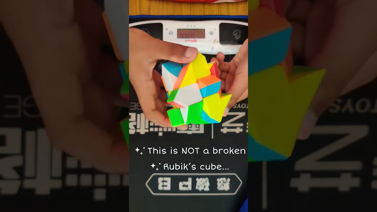 This Cube Looks BROKEN... 😱 Solving the 3x3 Fisher Cube 🧩 #puzzleworld #speedcubing #cube