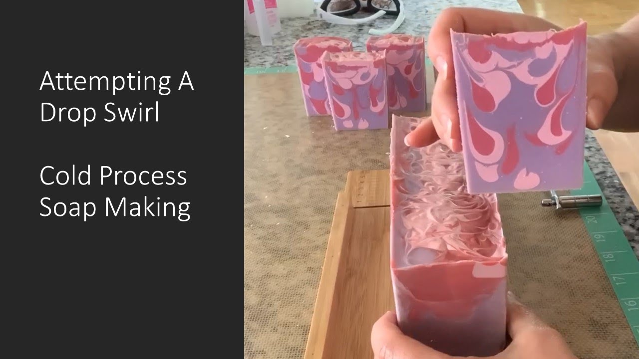 Attempting a Cold Process Soap Drop Swirl | Soap Sunday!