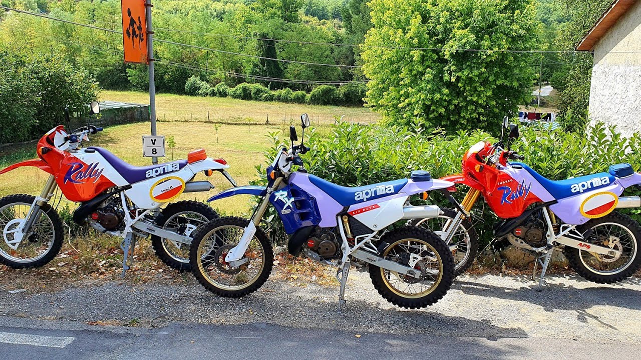 Aprilia Tuareg Rally e RX , raduno di passione . che spettacolo di Moto .