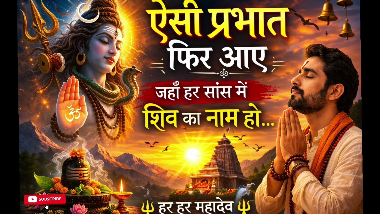 ऐसी प्रभात फिर आए 🙏 | Beautiful Morning Shiv Bhajan | Mahadev Bhakti Song | Har Har Mahadev
