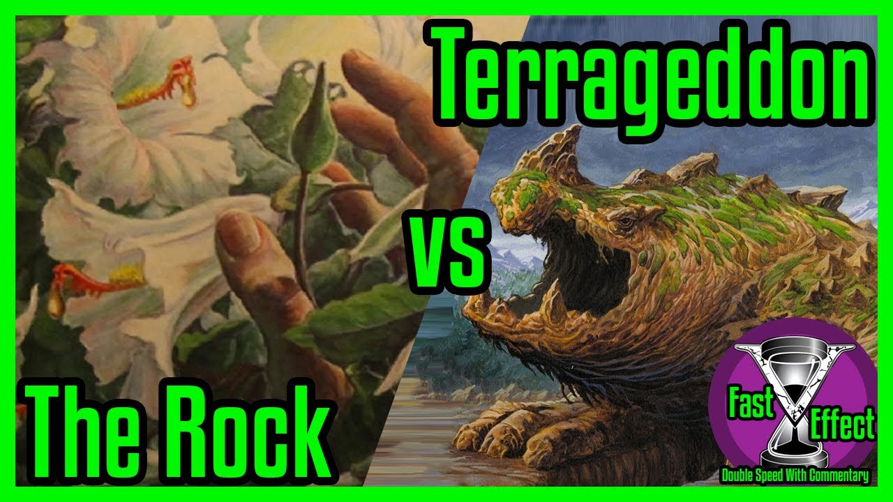 The Rock vs Terrageddon | Premodern Magic: The Gathering w/Commentary | Fast Effect | ELD's MTG