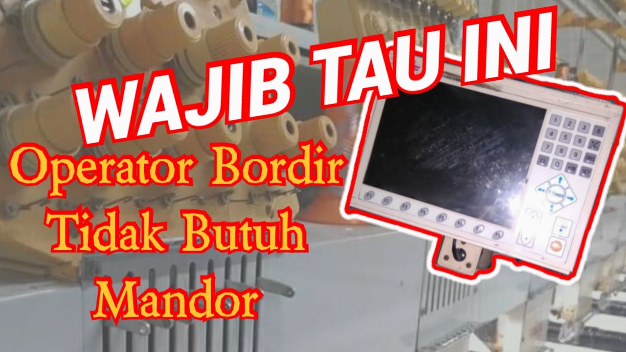 Input File bordir untuk operator bordir pemula