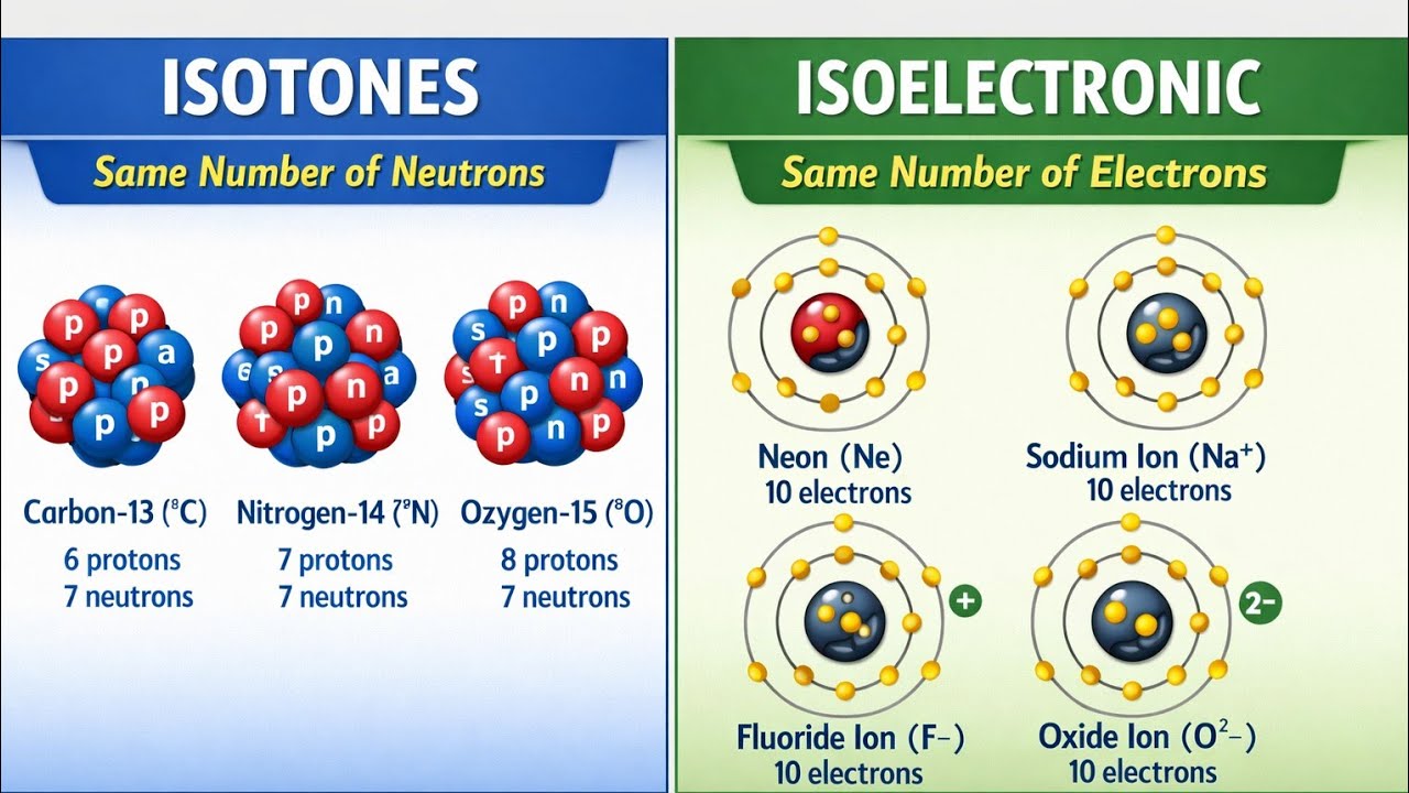 Isotones vs Isoelectronic 🔥 Easy Trick + Examples