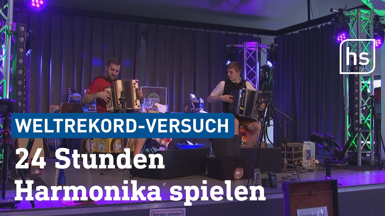 Harmonika-Duo knackt Weltrekord in der Rhön | hessenschau
